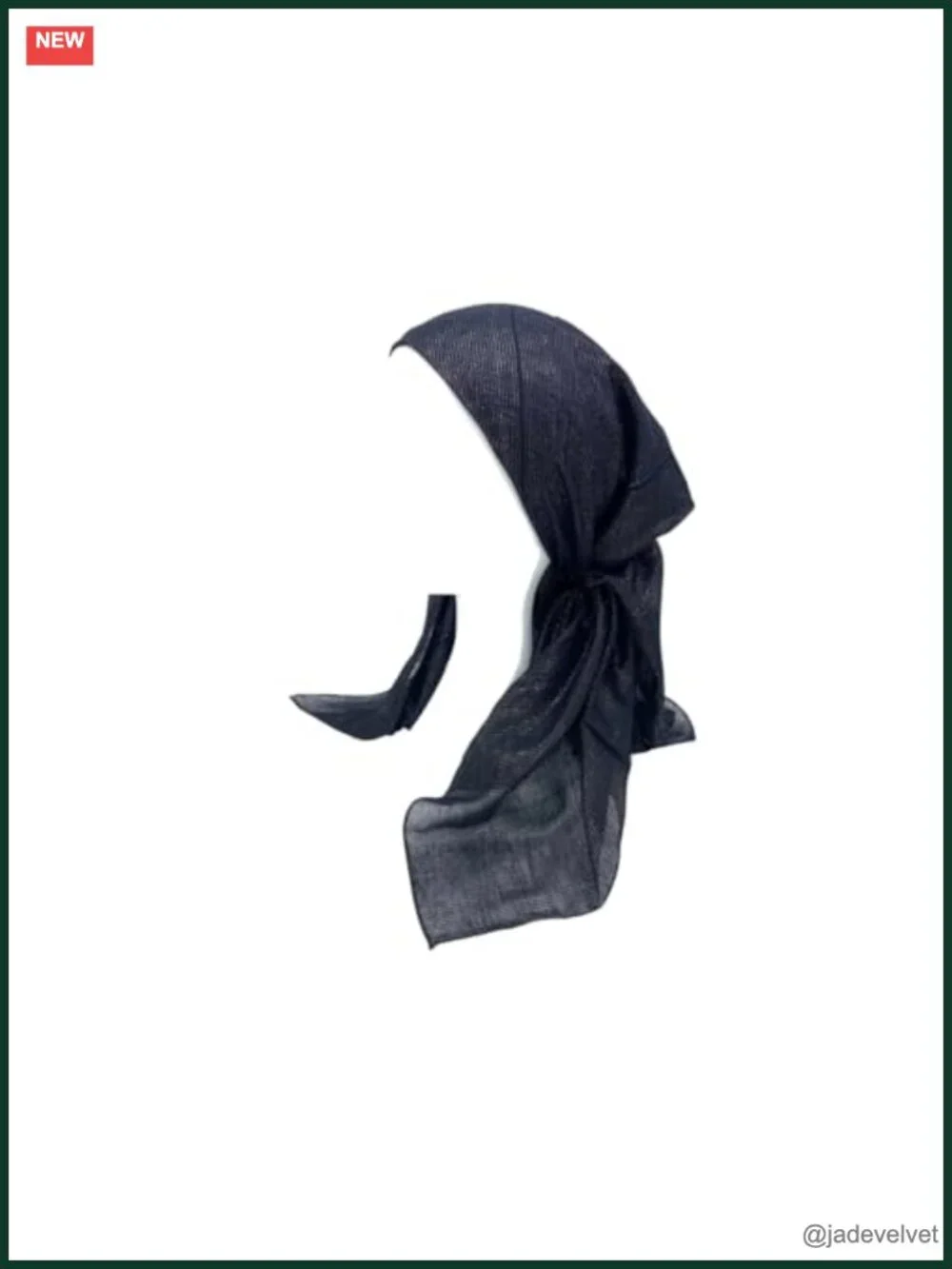 Cotton Square Scarf Large Head Wrap Tichel